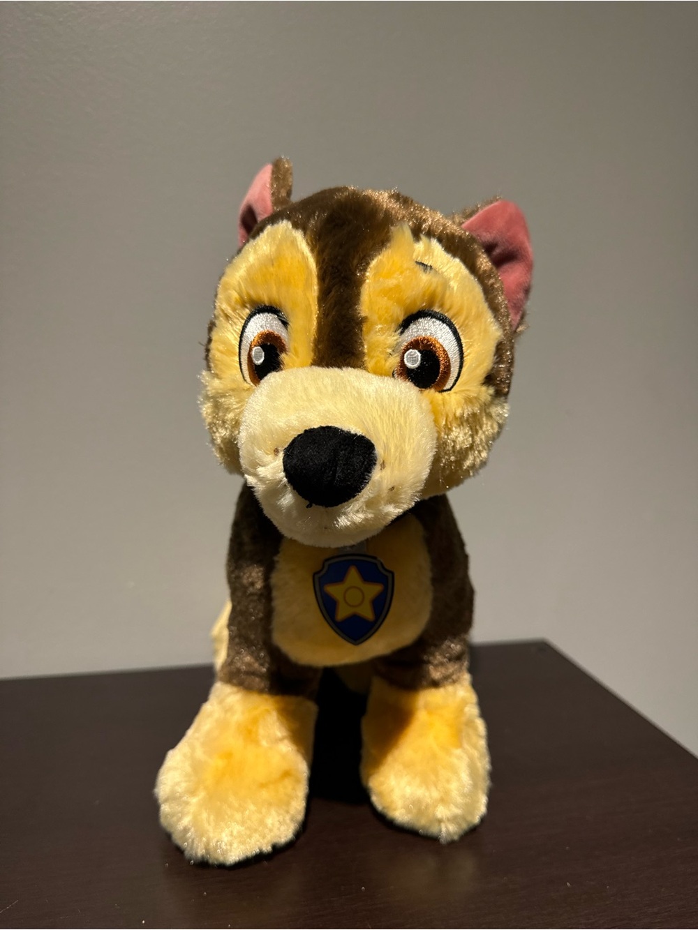Build-A-Bear Paw Patrol Chase Pup With Collar Stuffed Animal Dog